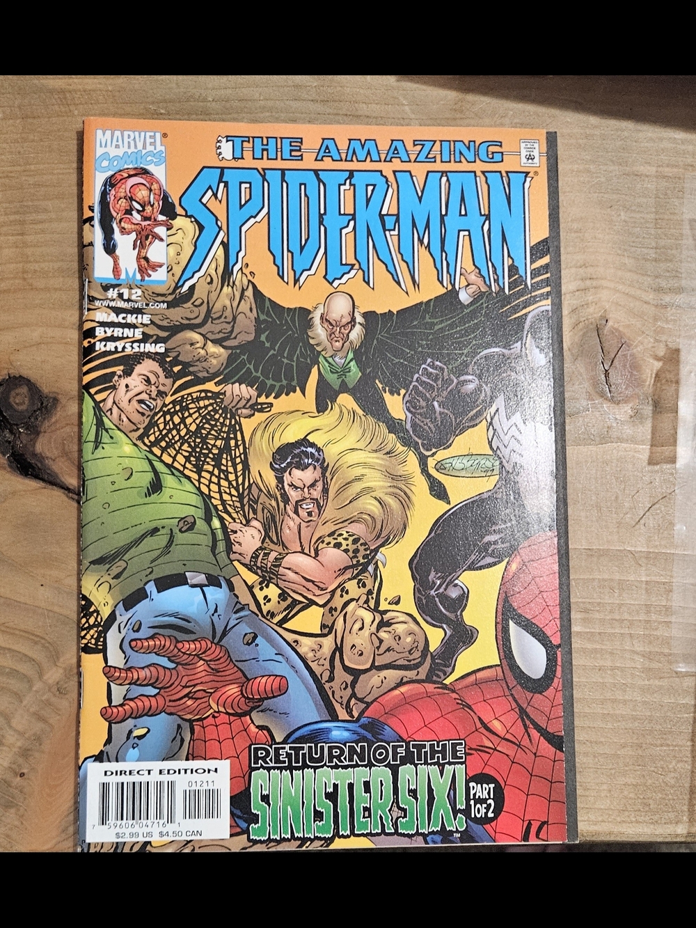 Amazing Spider-Man #12 Return of Sinister Six UPC Newsstand 1999 Marvel G/G+